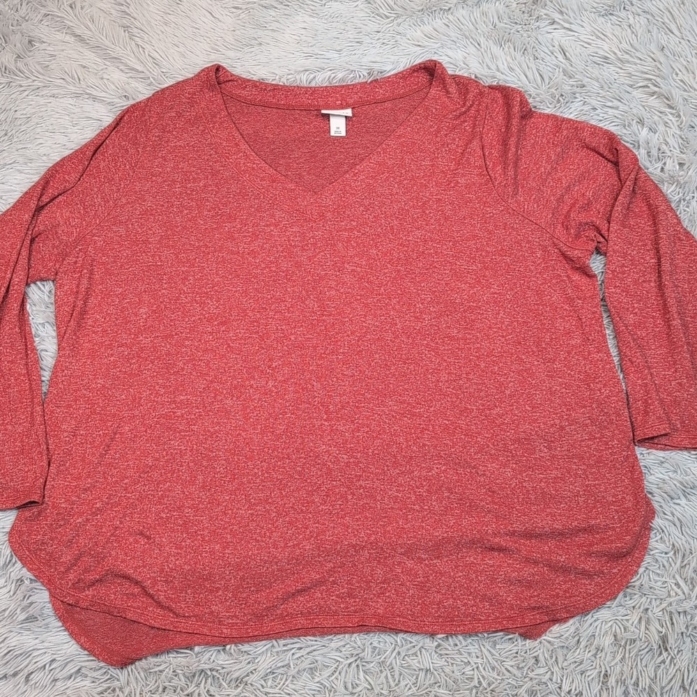 Ava & Viv Shirt Womens 3X Top‎ Lightweight Career Casual Comfort Preppy Soft